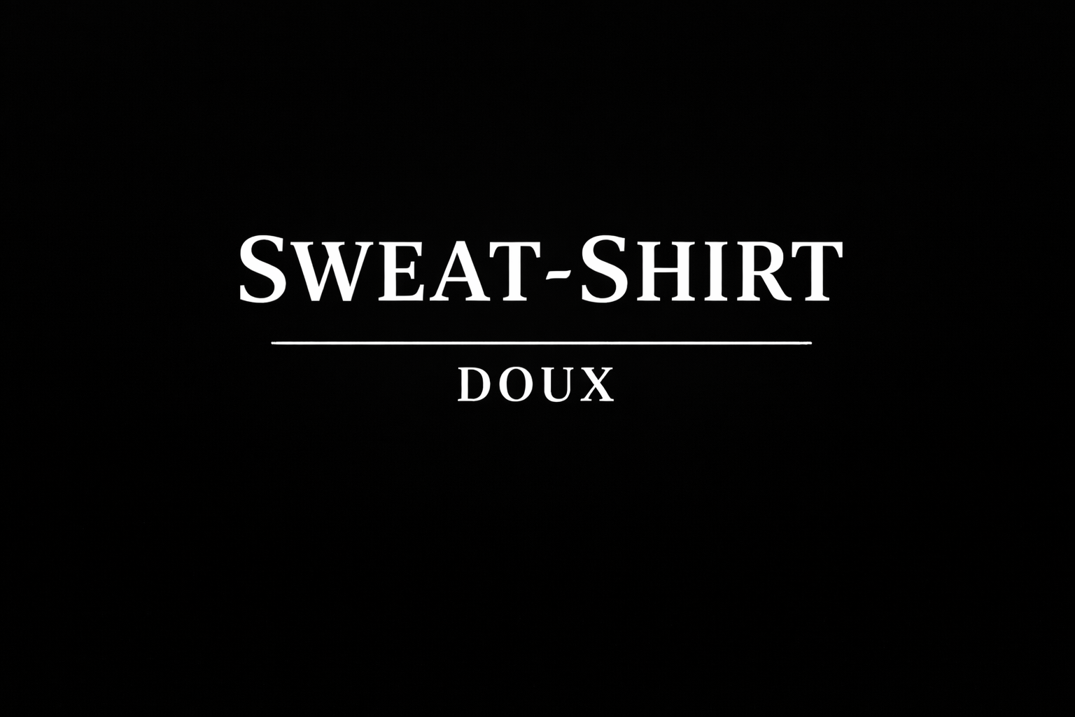 Sweat-shirt Doux