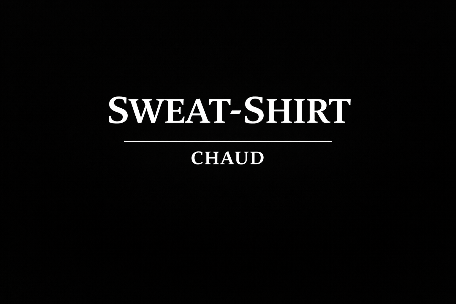Sweat-shirt Chaud