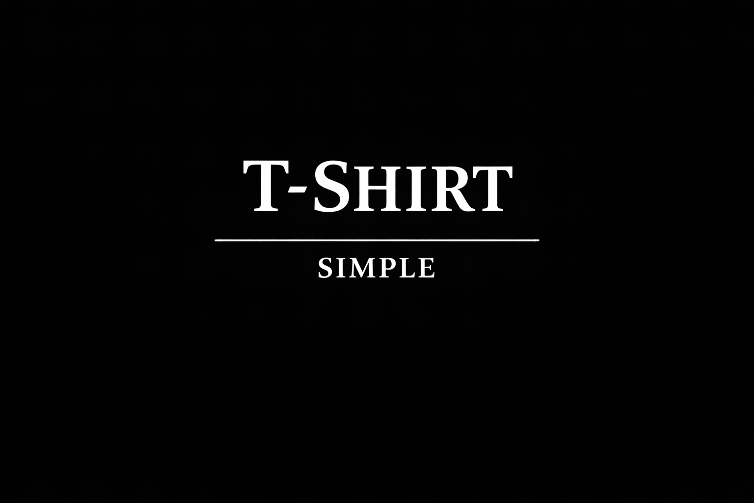 T-Shirt Simple