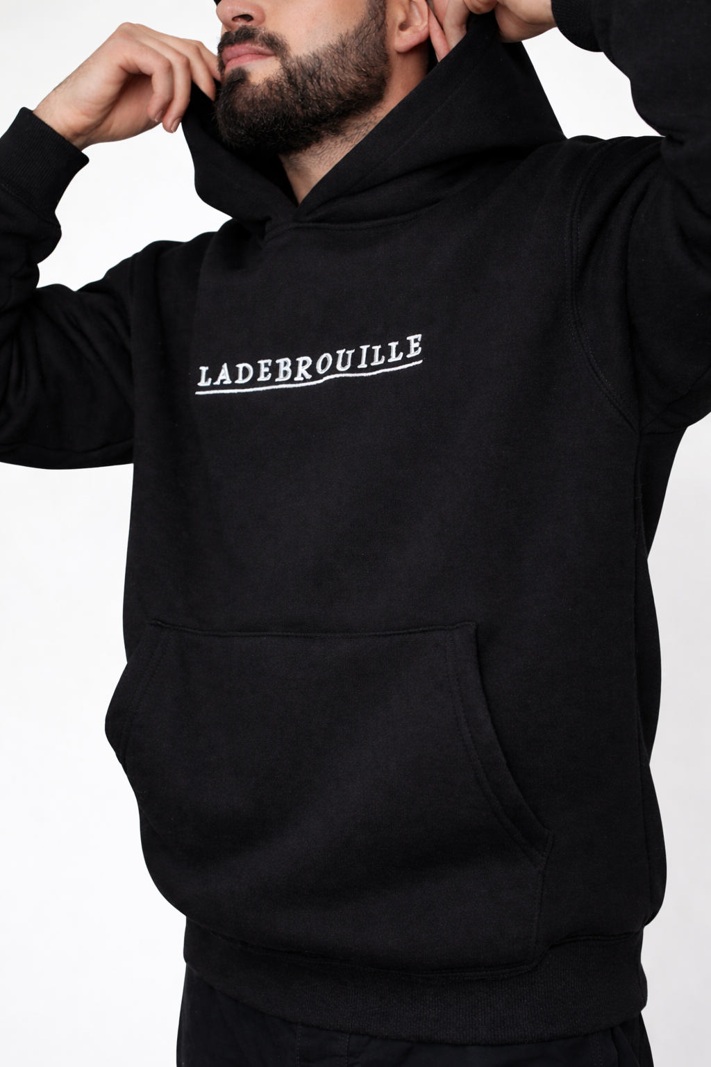 Pull à capuche Noir